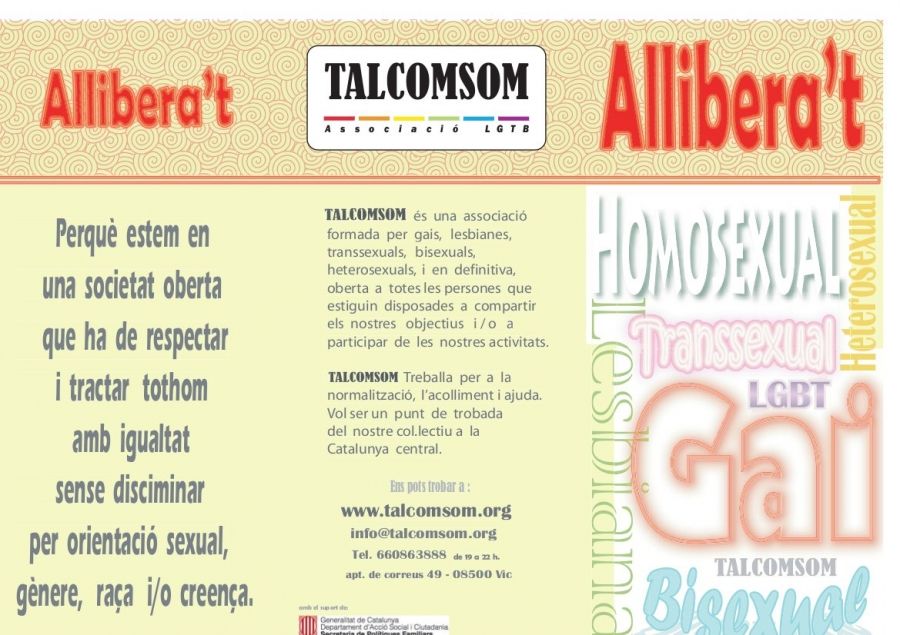 Tríptic “Allibera’t” – TALCOMSOM