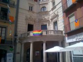 Bandera LGTB Ajuntament Berga