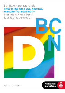 Guia-Resum de lectura fàcil de la Llei 11/2014 contra l’homofòbia